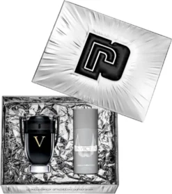 Paco Rabanne Invictus Victory Giftset -100 Ml Eau De Parfum Spray + 150 Ml Deodorant Spray - Cadeauset Voor Heren