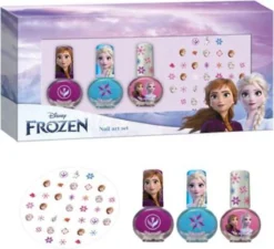 Disney Frozen FROZEN - Nail Art Set - 3x Nagellak + Nageldecoratie