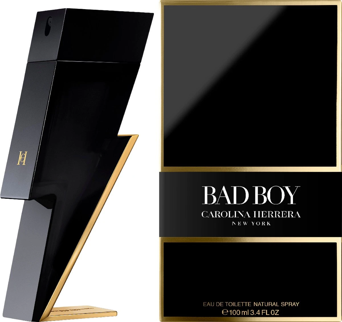 Carolina Herrera - Bad Boy - 100ml - Eau De Toilette - Herenparfum 2 Carolina Herrera - Bad Boy - 100ml - Eau De Toilette - Herenparfum - Afbeelding 2