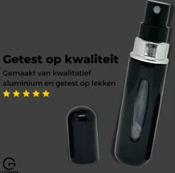 Cetins - Parfum Verstuiver Navulbaar - Mini Parfum Flesje - Reisflesje – Zwart -Beroemde Parfum Winkel 1200x1187 3
