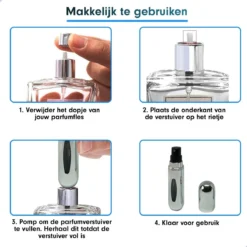 MaxedMore Navulbare Parfumverstuiver 5ml Zilver - 65 Keer Spraybare Parfum Verstuiver - Hervulbaar Tasverstuiver Voor Parfum - Meeneem Mini Geur Flesje Voor Op Reis - Lipstick Formaat Navulbaar Parfumflesje 19 MaxedMore Navulbare Parfumverstuiver 5ml Zilver - 65 Keer Spraybare Parfum Verstuiver - Hervulbaar Tasverstuiver Voor Parfum - Meeneem Mini Geur Flesje Voor Op Reis - Lipstick Formaat Navulbaar Parfumflesje -Beroemde Parfum Winkel 1200x1200 344