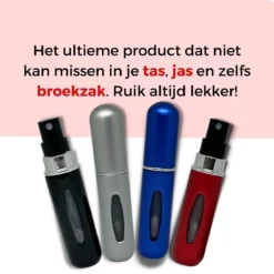 Cetins - Parfum Verstuiver Navulbaar - Mini Parfum Flesje - Reisflesje – Matt Rood -Beroemde Parfum Winkel 1200x1200 361