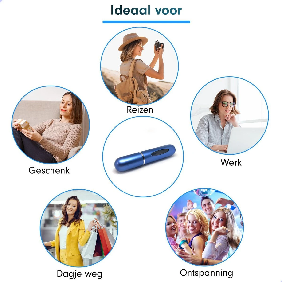 MaxedMore Navulbare Parfumverstuiver 5ml Blauw - 65 Keer Spraybare Parfum Verstuiver - Hervulbaar Tasverstuiver Voor Parfum - Meeneem Mini Geur Flesje Voor Op Reis - Lipstick Formaat Navulbaar Parfumflesje 10 MaxedMore Navulbare Parfumverstuiver 5ml Blauw - 65 Keer Spraybare Parfum Verstuiver - Hervulbaar Tasverstuiver Voor Parfum - Meeneem Mini Geur Flesje Voor Op Reis - Lipstick Formaat Navulbaar Parfumflesje - Afbeelding 10