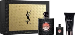 Yves Saint Laurent Black Opium Gift Set Eau De Parfum (edp) 50 Ml, Body Lotion 50 Ml + Miniaturka Eau De Parfum (edp) 7,5 Ml