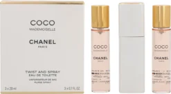 Chanel Coco Mademoiselle Geschenkset - Eau De Toilette + 2x Eau De Toilette Refill -Beroemde Parfum Winkel 1200x668 2