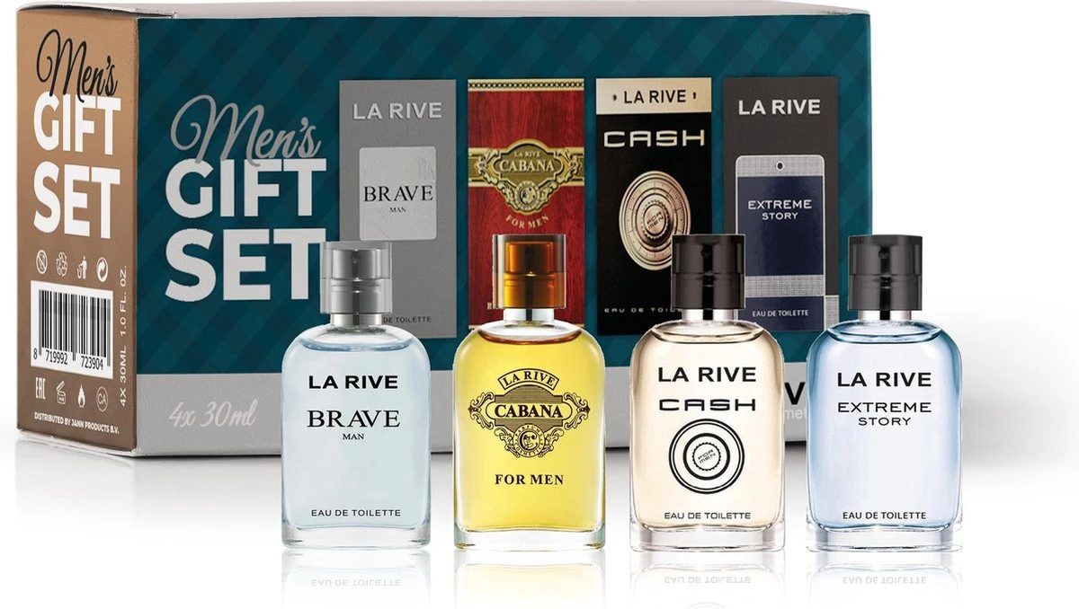 La Rive Men's Perfume Geschenkset - 4 X 30ml Eau De Toilette 1 La Rive Men's Perfume Geschenkset - 4 X 30ml Eau De Toilette