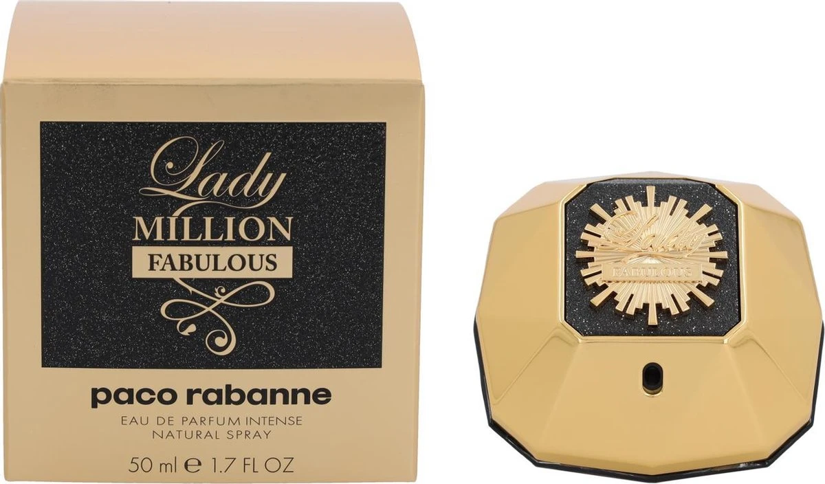 Paco Rabanne Lady Million Fabulous 50 Ml - Eau De Parfum - Damesparfum 3 Paco Rabanne Lady Million Fabulous 50 Ml - Eau De Parfum - Damesparfum - Afbeelding 3