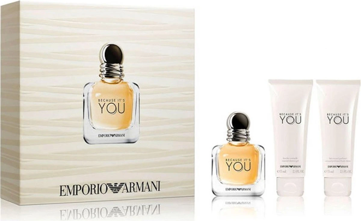 Gift Set Armani Dames Because It's You Eau De Parfum Spray 50 Ml + Bodylotion 75ml + Shower Gel 75 Ml 2 Gift Set Armani Dames Because It's You Eau De Parfum Spray 50 Ml + Bodylotion 75ml + Shower Gel 75 Ml - Afbeelding 2