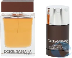 Dolce & Gabbana The One For Men Geschenkset - Eau De Toilette + Deodorant -Beroemde Parfum Winkel 1200x983 1