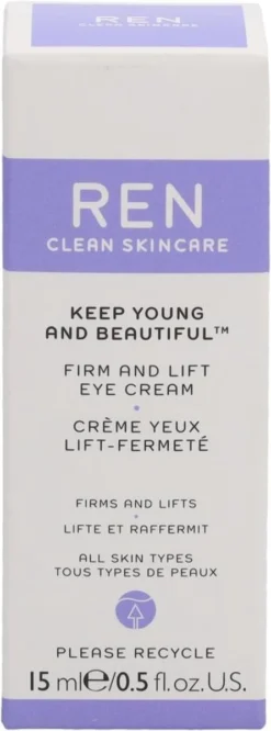 Ren Clean Skincare - Keep Young And Beautiful Firm And Lift Eye Cream -Beroemde Parfum Winkel 445x1200 1