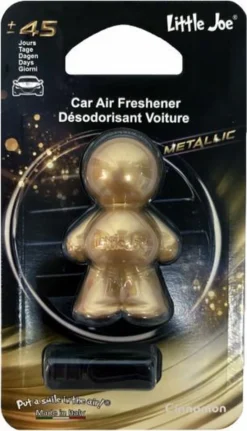 [Little Joe Metallic] [Auto Luchtverfrisser Voor In De Airco] [Cinnamon] [Autogeurtje]