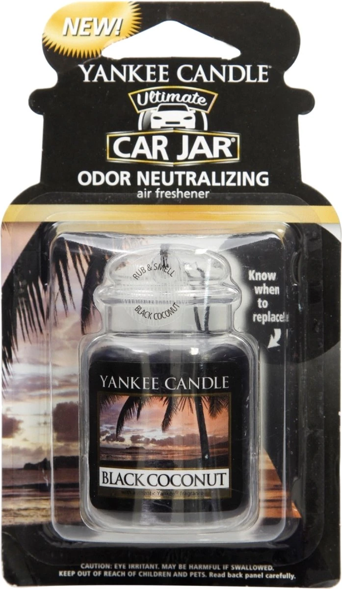 Yankee Candle - Car Jar Ultimate - Black Coconut 2 Yankee Candle - Car Jar Ultimate - Black Coconut - Afbeelding 2