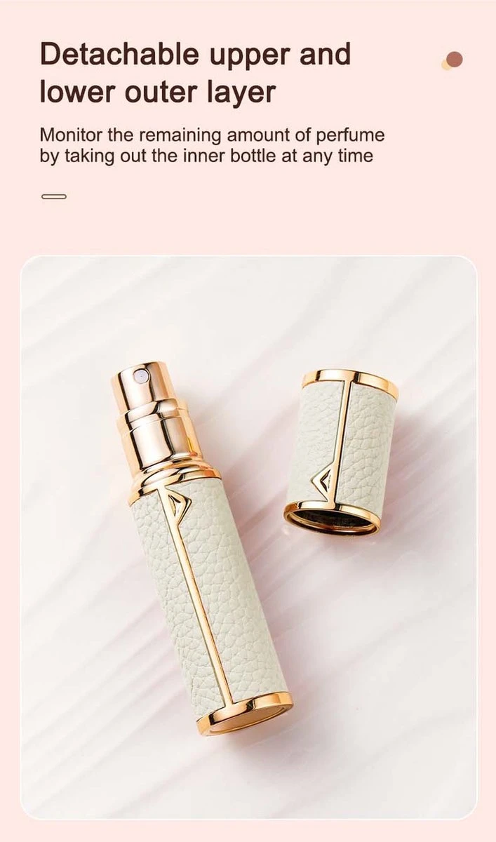 Hervulbare Parfumverstuiver-5ml-Mini Parfumverstuiver-Kleine Spuitfles Voor Parfum-Lege Parfumflesje Voor Op Reis Glasspray Draagbaar Parfumpakket Met Lederen Hoes - Mandarijn Groen 3 Hervulbare Parfumverstuiver-5ml-Mini Parfumverstuiver-Kleine Spuitfles Voor Parfum-Lege Parfumflesje Voor Op Reis Glasspray Draagbaar Parfumpakket Met Lederen Hoes - Mandarijn Groen - Afbeelding 3