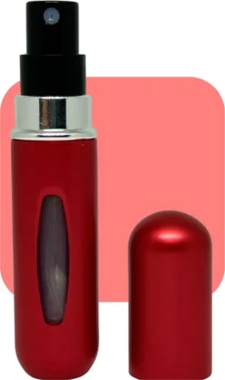 Cetins - Parfum Verstuiver Navulbaar - Mini Parfum Flesje - Reisflesje – Matt Rood