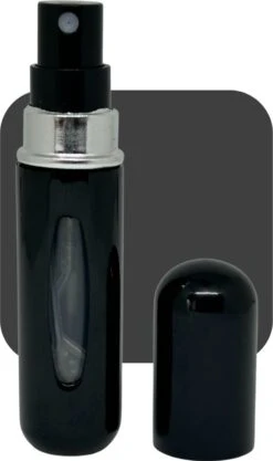 Cetins - Parfum Verstuiver Navulbaar - Mini Parfum Flesje - Reisflesje – Zwart