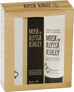 Alyssa Ashley Musk EDT 25 Ml + Hand & Body Lotion 100 Ml - Geschenkset