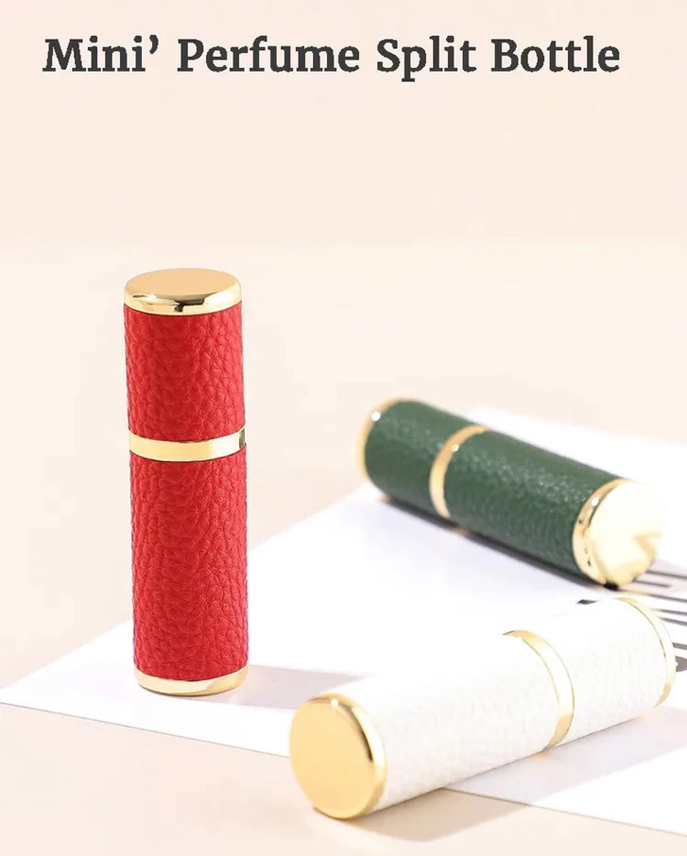 Hervulbare Parfumverstuiver-5ml-Mini Parfumverstuiver-Kleine Spuitfles Voor Parfum-Lege Parfumflesje Voor Op Reis Glasspray Draagbaar Parfumpakket Met Lederen Hoes - Mandarijn Groen 13 Hervulbare Parfumverstuiver-5ml-Mini Parfumverstuiver-Kleine Spuitfles Voor Parfum-Lege Parfumflesje Voor Op Reis Glasspray Draagbaar Parfumpakket Met Lederen Hoes - Mandarijn Groen - Afbeelding 13